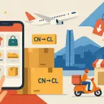 Del CN al CL: el boom del e-commerce chino en Chile ,Ilustración generada por IA (ChatGPT).