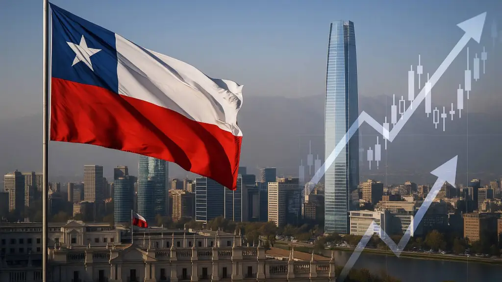 Mercados chilenos en modo optimista ,Imagen referencial generada con IA (OpenAI)