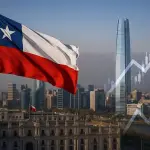 Mercados chilenos en modo optimista ,Imagen referencial generada con IA (OpenAI)