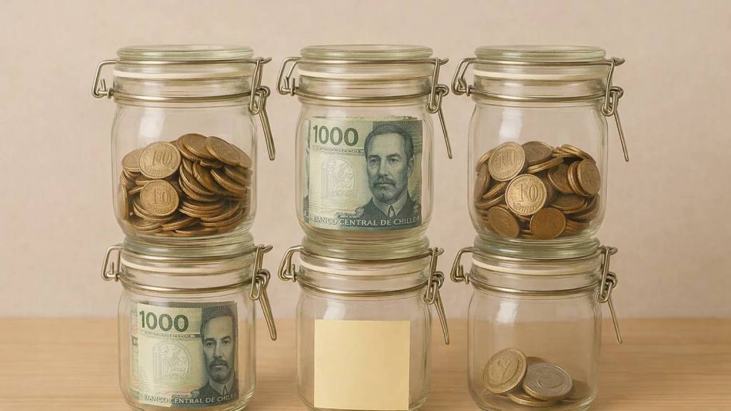 Ahorro cotidiano en pesos chilenos, Imagen generada con inteligencia artificial (ChatGPT / OpenAI)