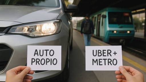Auto propio vs Uber + Metro: la cuenta que nadie quiere sacar