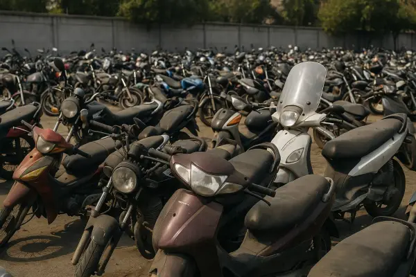 Ñuñoa remata online 180 motos abandonadas sin precio base