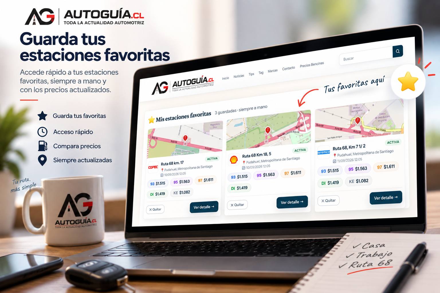 Guarda tus estaciones favoritas - Prensa