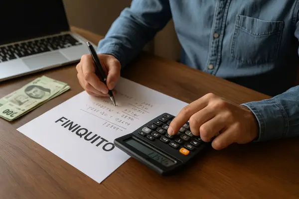 Cómo calcular tu finiquito: indemnización, vacaciones, mes de aviso y topes