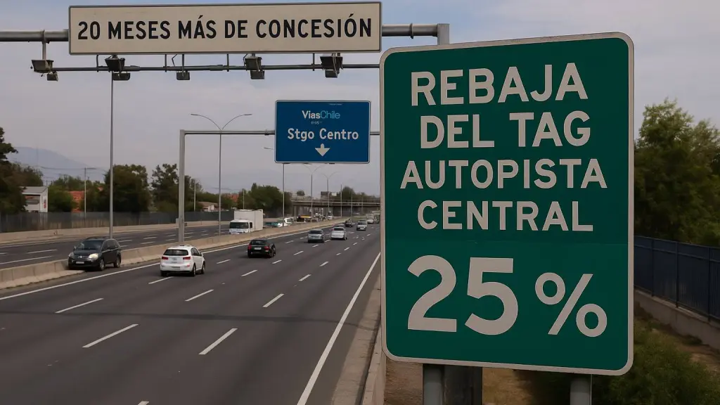 Rebaja del TAG en Autopista Central: hasta 25% de descuento, 20 meses más de concesión y críticas por la letra chica